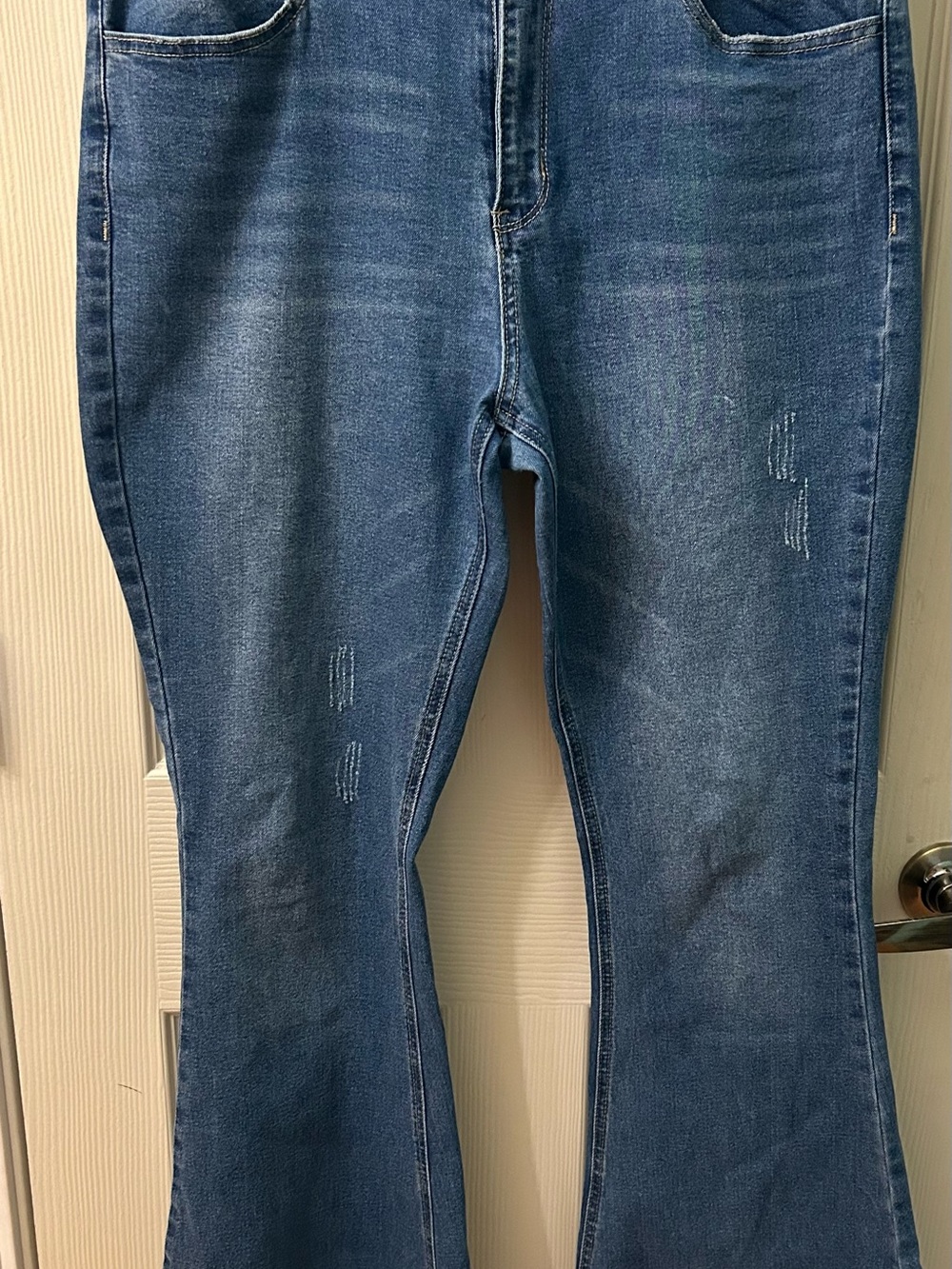 Almost Famous Medium Blue Flared Jeans